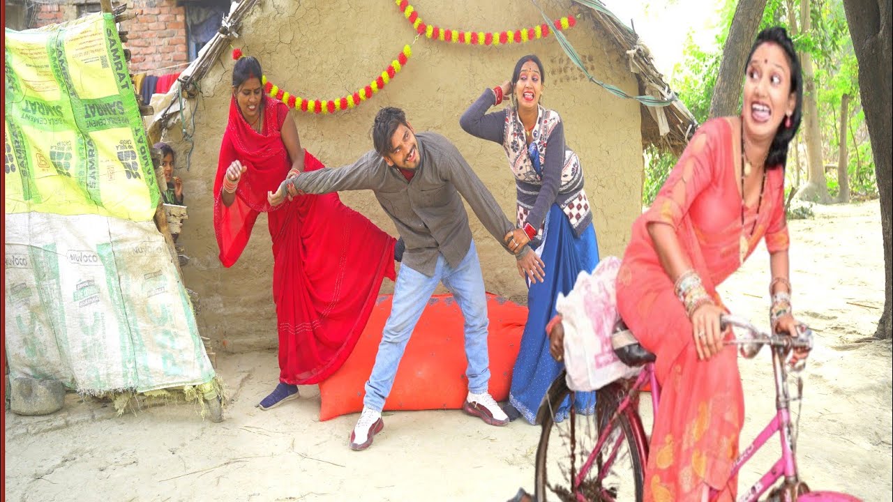पगली मारे लात से।pagali mare ghar me pagali sang huaa keya पूरा वीडियो देखिए baghwa jila 