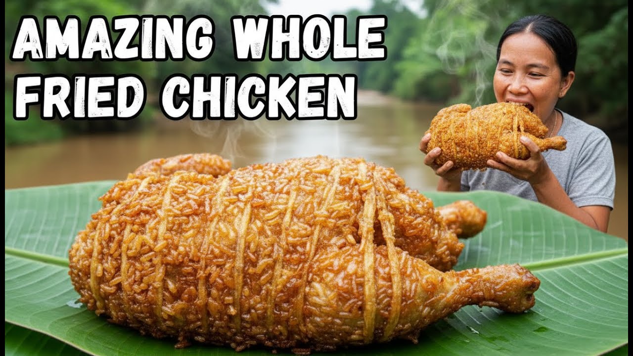 How to Make Amazing Glutinous Rice Wrapped Fried Chicken | Delicious Homemade Recipe