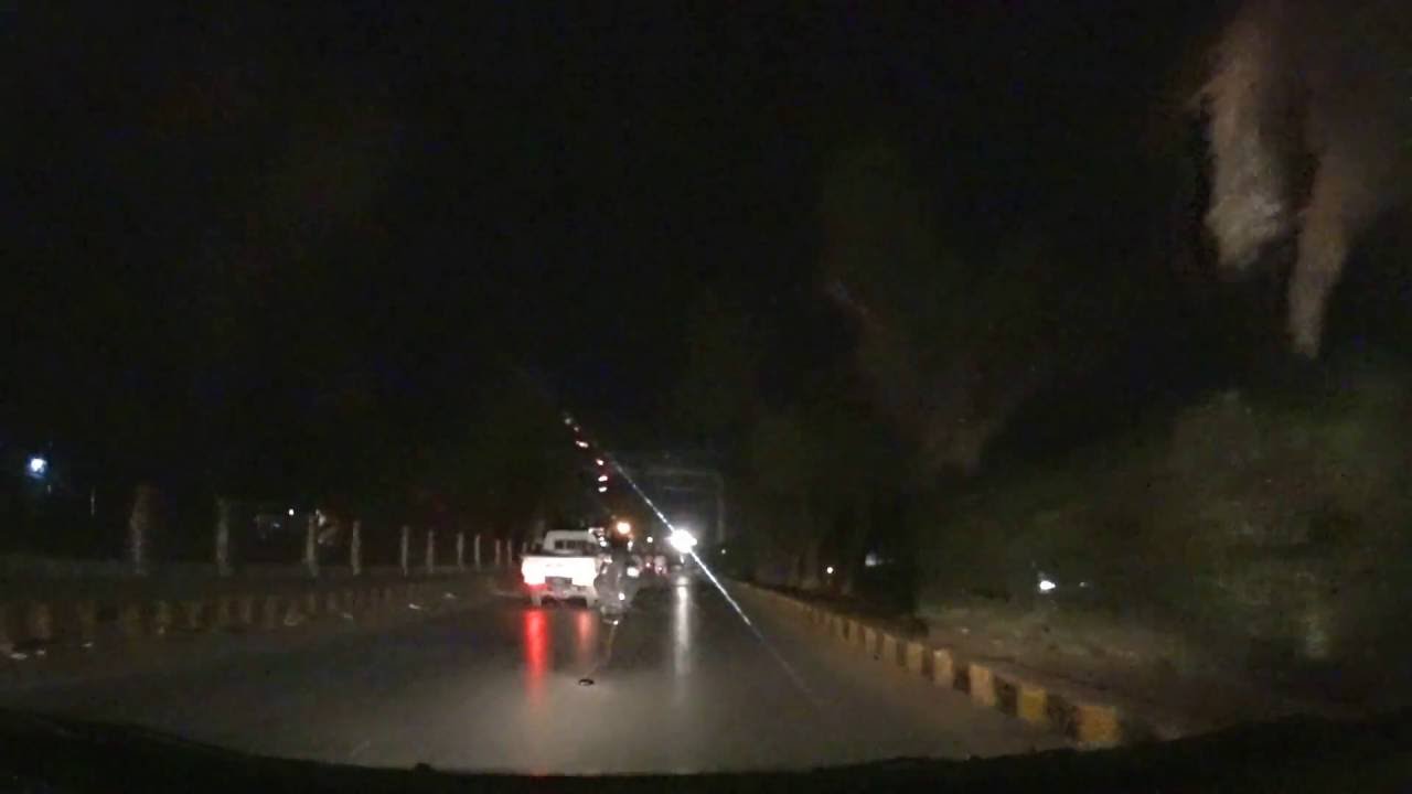 Drive around the city of Hyderabad Pakistan at night