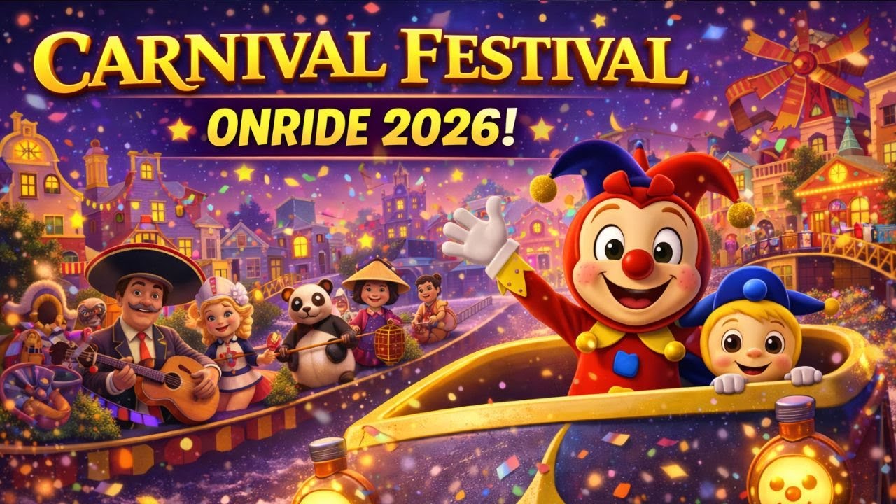 Carnaval Festival Themenfahrt Darkride |  Efteling 2026 | Onride POV 4K | Eine Reise um die Welt