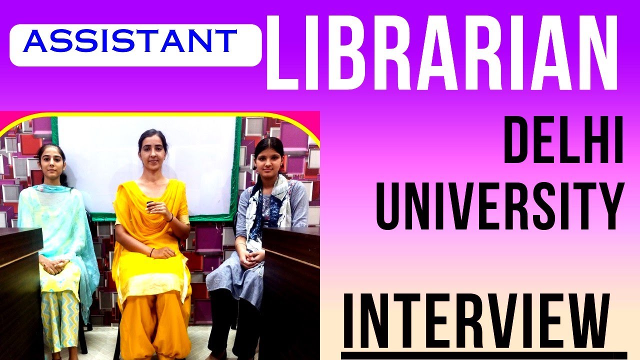 Delhi University Assistant Librarian Interview | Braille Library l Assistant librarian interview