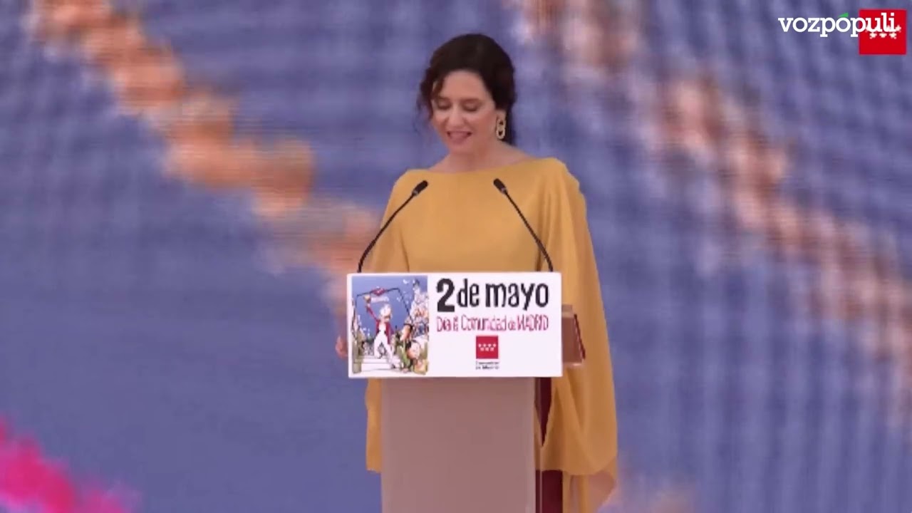 Ayuso recuerda a las FFAA y dice que los madrileños están 
