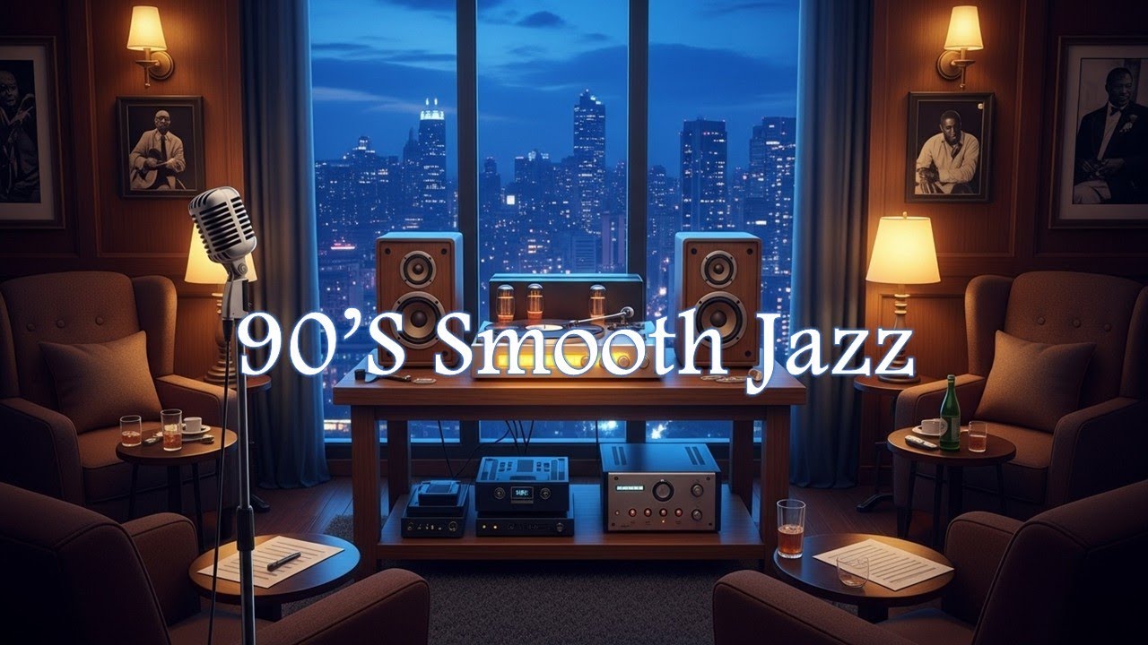 ☕🌙 Smooth 90s Jazz Lounge 24/7 Coffee Morning & Late Night Jazz | Relax, Work, Study, Romantic Vibes