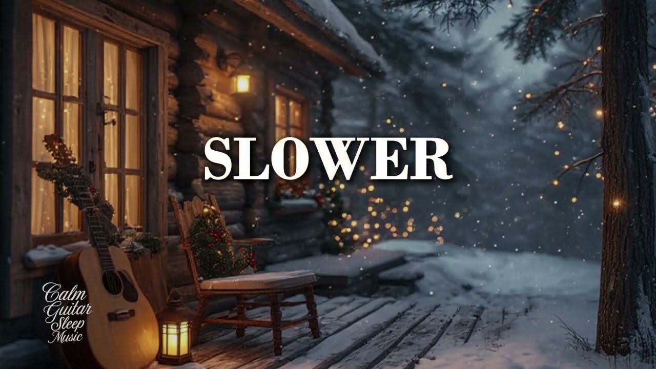 Winter Acoustic Guitar Ambience ~ Calm Outdoor Sleep Music for Deep Rest, Relief & Peaceful Nights