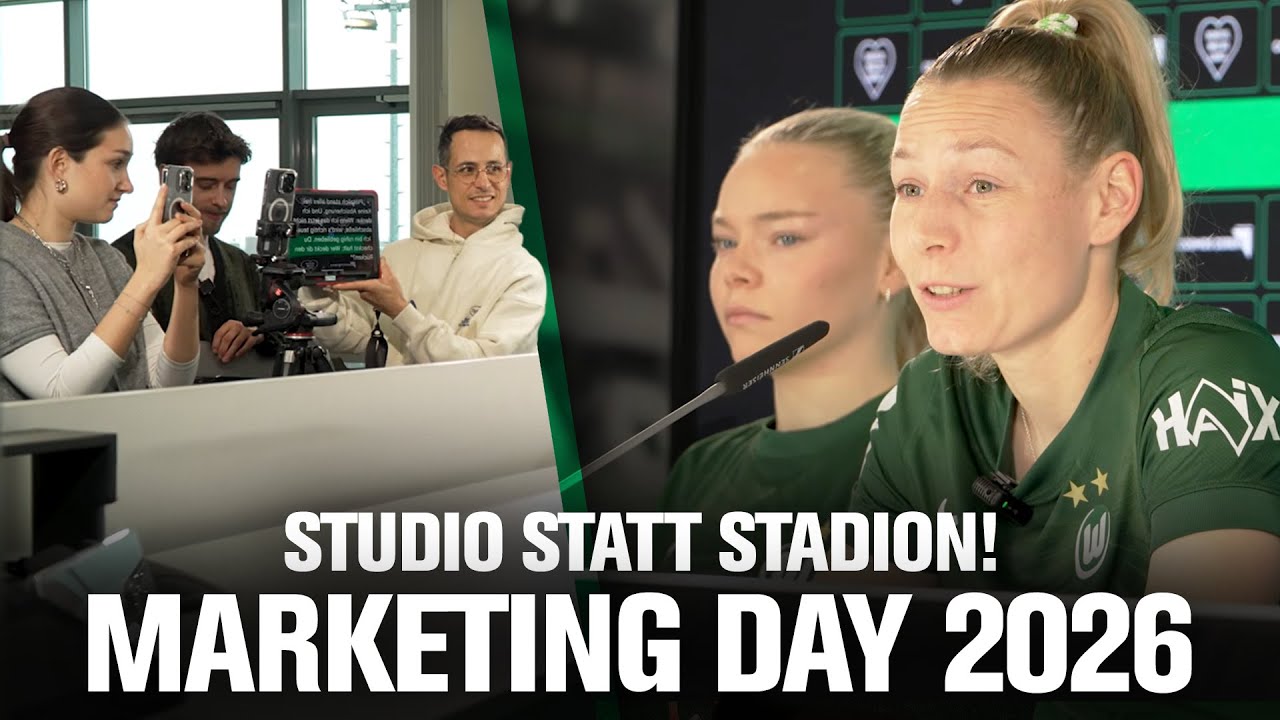 Drehtag an der VW-Arena 🎬 Ein Blick hinter die Kulissen des Marketingdays der Wölfinnen 26 🐺📺 | BTS
