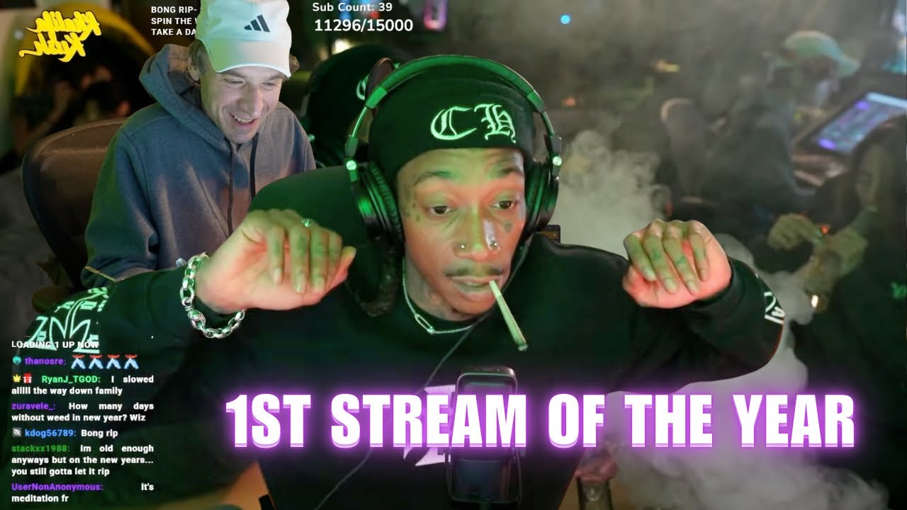 WIZ KHALIFA I 1st STREAM OF THE YEAR!!!! I FULL STREAM