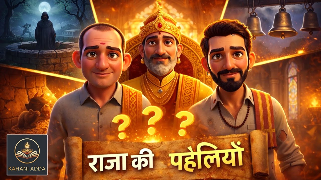 राजा की तीन पहेलियाँ | HINDI KAHANIYA | BEDTIME STORIES | ANIMATED STORY | HINDI MORAL STORIES