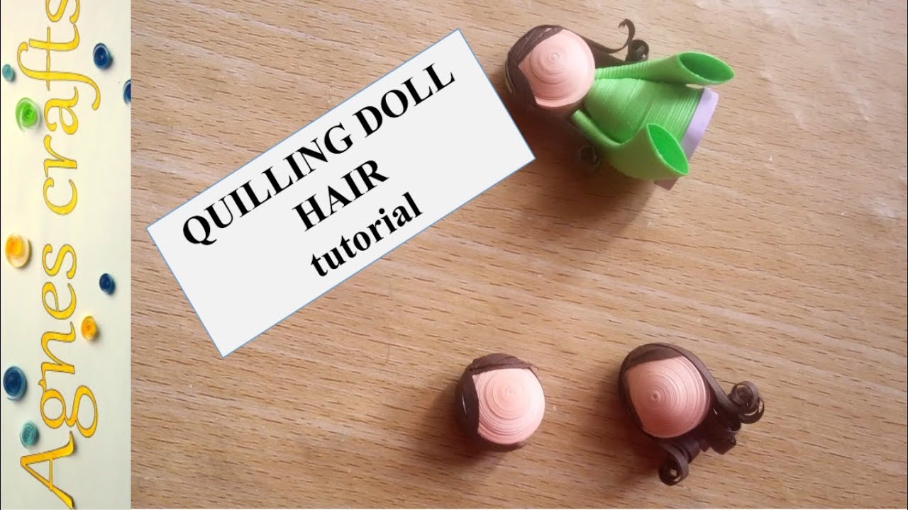 How to make quilled doll's hair- tutorial
