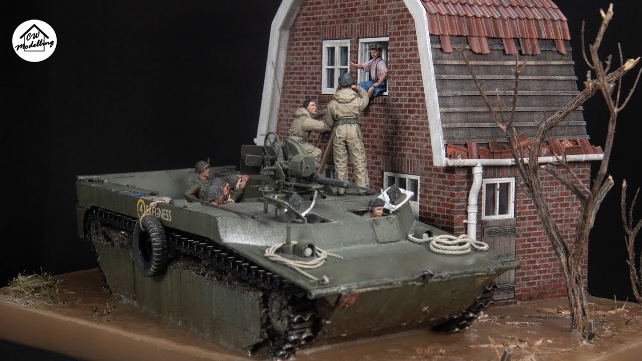 The Rescue, Leuth, The Netherlands 1945 - 1/35 Epoxy Resin Water Diorama