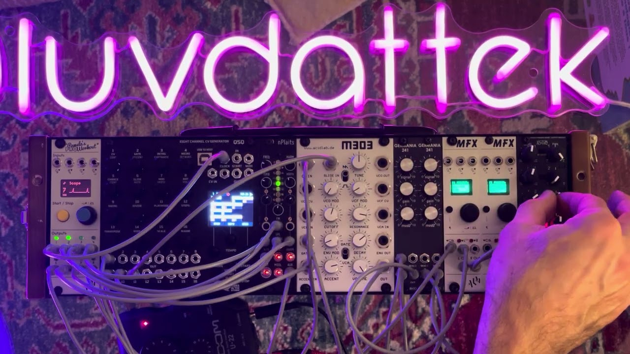 167 keep calm and relax with this ambient acid jam using QSQ and M303 eurorack modules