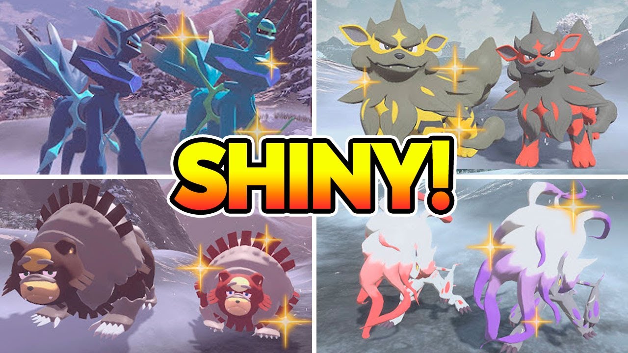 TODOS OS SHINY DOS NOVOS POKÉMON DE LEGENDS ARCEUS !!