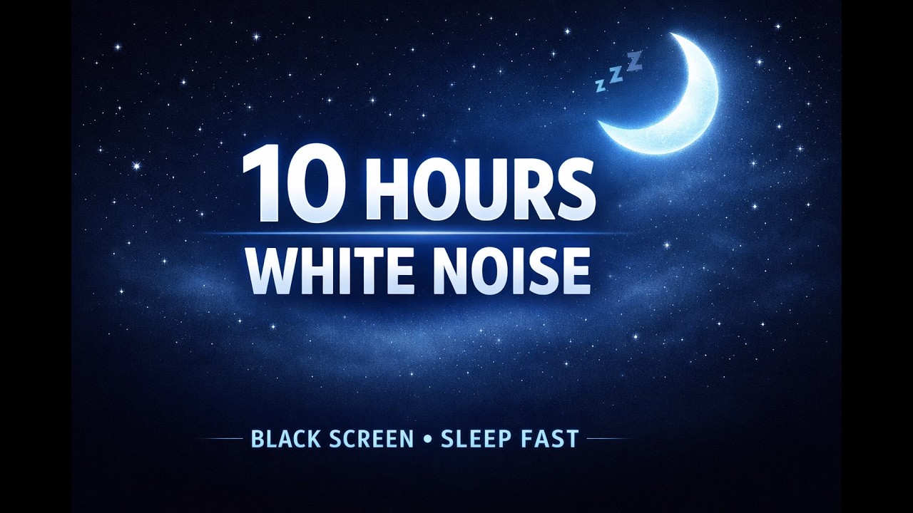 10 hours of black screen white noise for deep sleep, baby sleep, relaxation & insomnia relief.