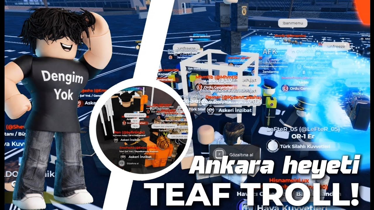 TEAF || ANKARA HEYETİ OLUP HERKESİ HAPİSE ATIP İŞKENCE ÇEKTİRDİM - Roblox Türk Asker Kamp Troll