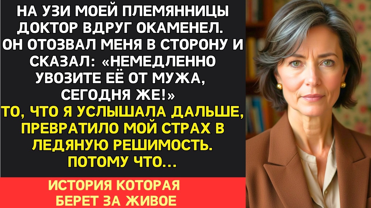 Врач на УЗИ племянницы внезапно побледнел и прошептал мне: «Срочно увозите её от мужа». Я оторопела