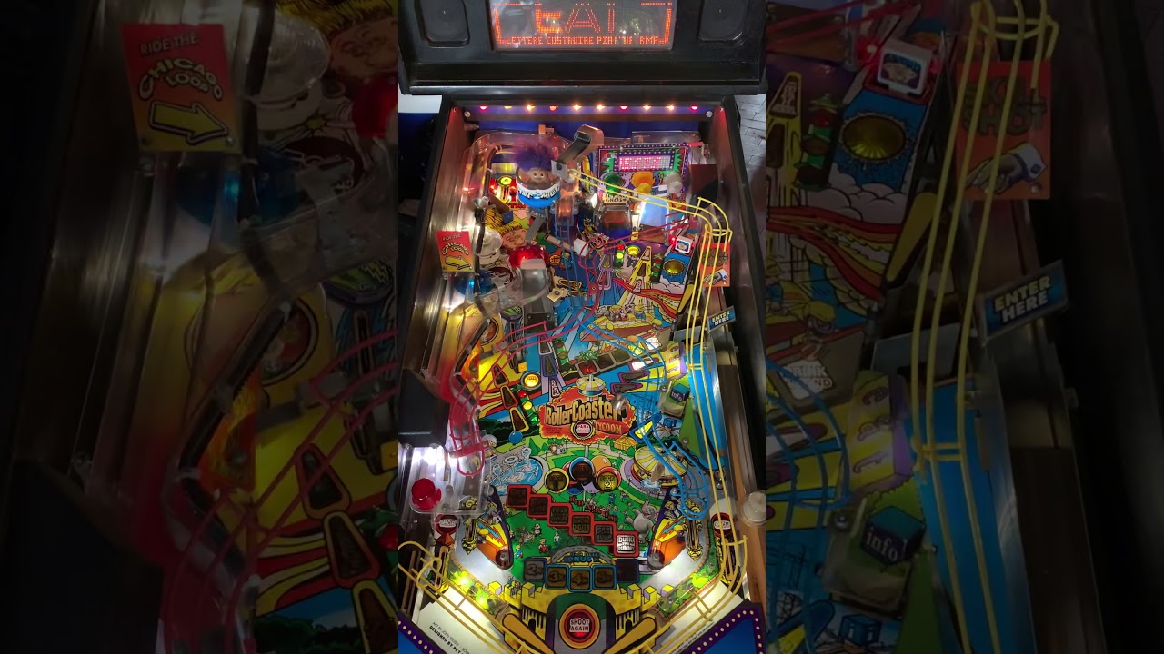 Pinball STERN Roller Coster Tycoon 2002 PlayGameTest