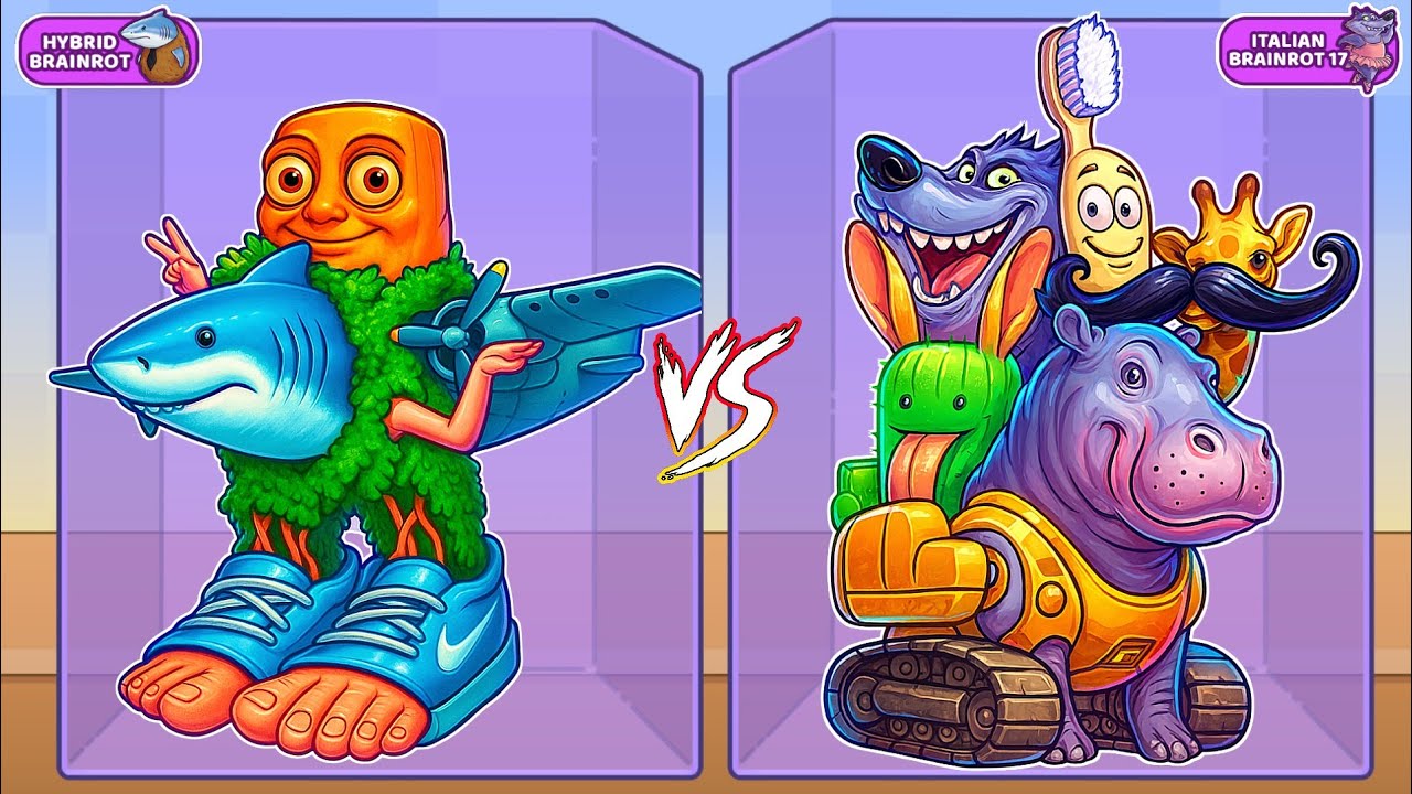 Merge Fellas HYBRID BRAINROT vs ITALIAN BRAINROT 17⁉️ Boss + Boss I New Update - Reaching Max Level!