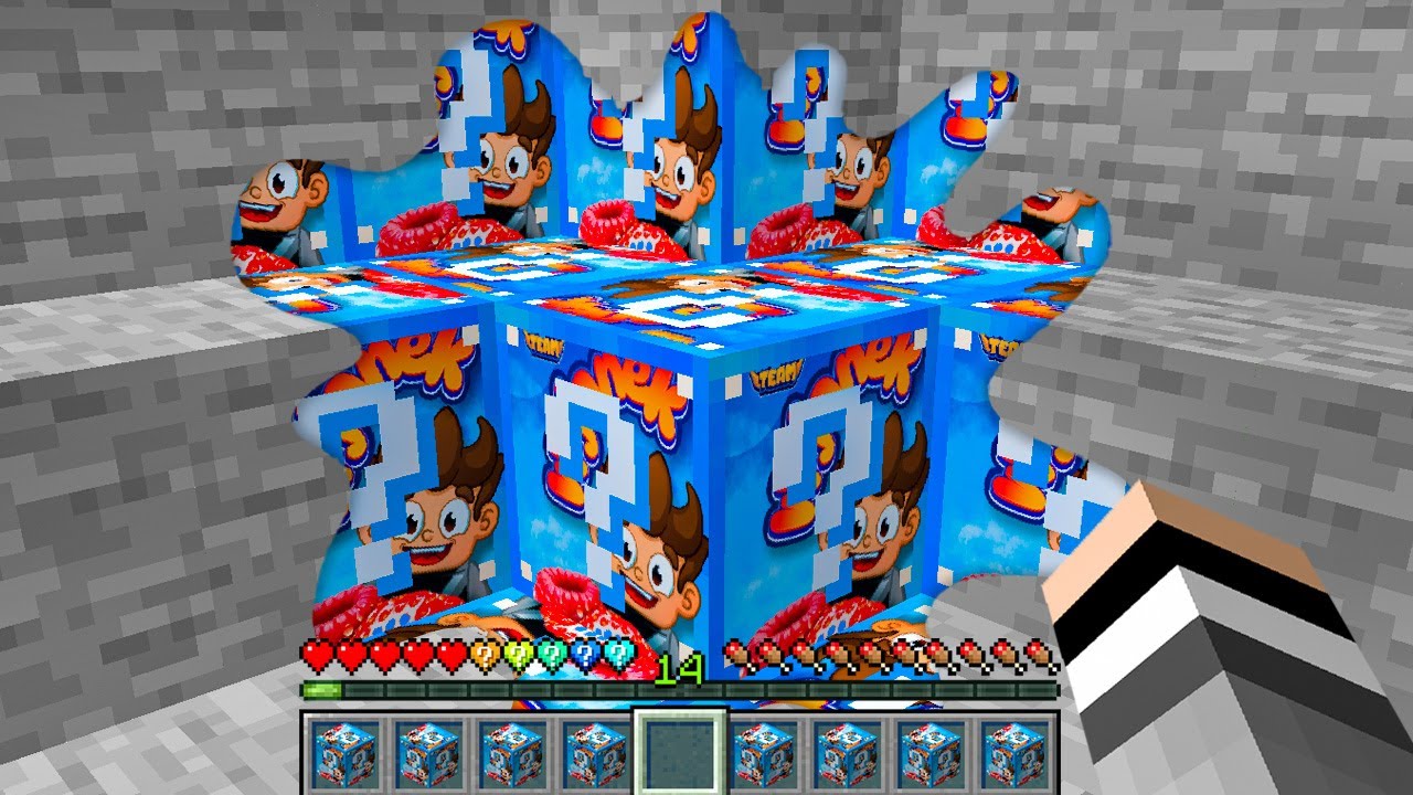 Minecraft ale WSZYSTKO CO DOTKNĘ ZMIENIA SIĘ w WOJANEK LUCKY BLOCK!