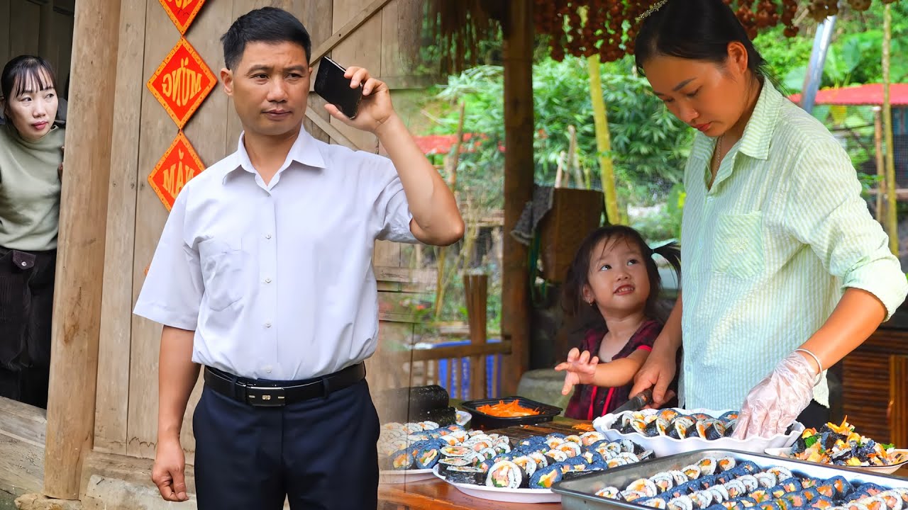 Cooking with Love: Husband & Wife Makes Delicious Kimbap Together to Sell at the Market