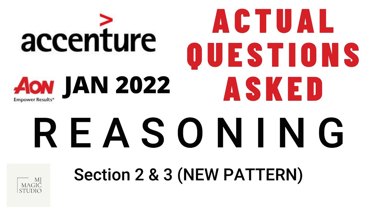 ACCENTURE - NEW PATTERN - SECTION 2 & 3 - Actual Questions with Solutions - AON Platform - Jan 2022