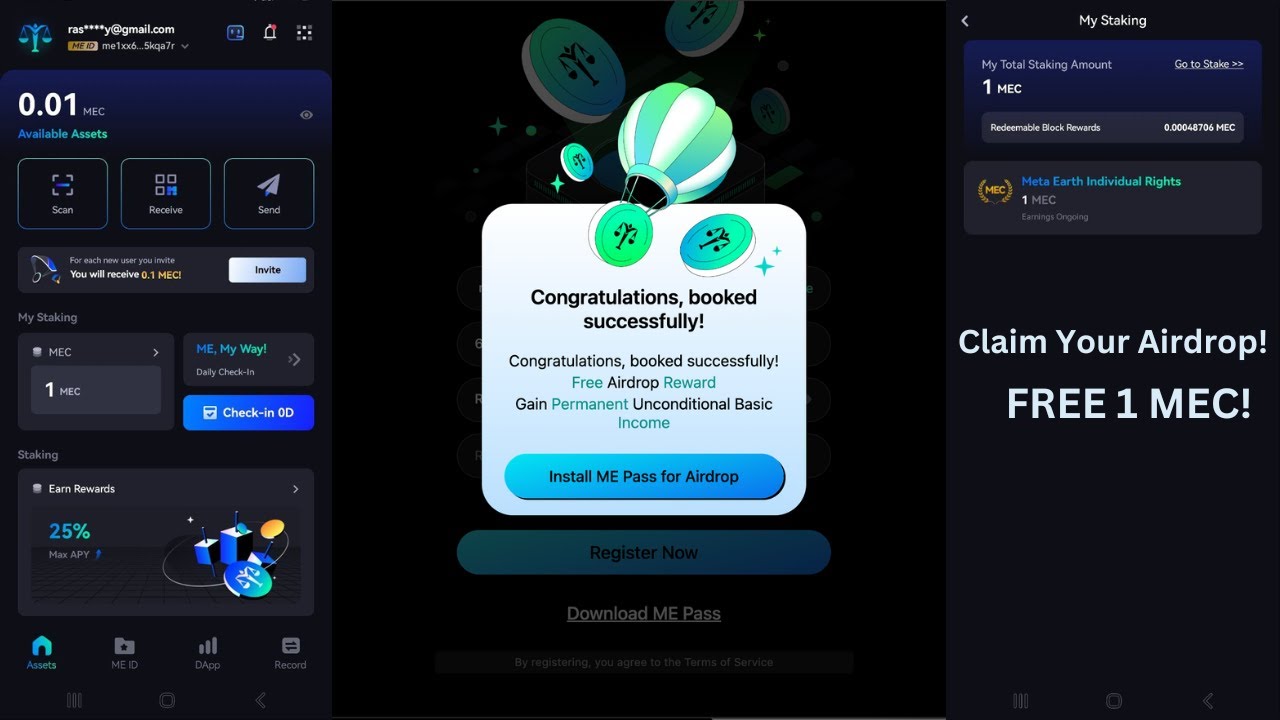 ME Pass - Meta Earth Wallet: Get 1 MEC Airdrop for FREE! 🌍🚀 (Simple Steps to Join)