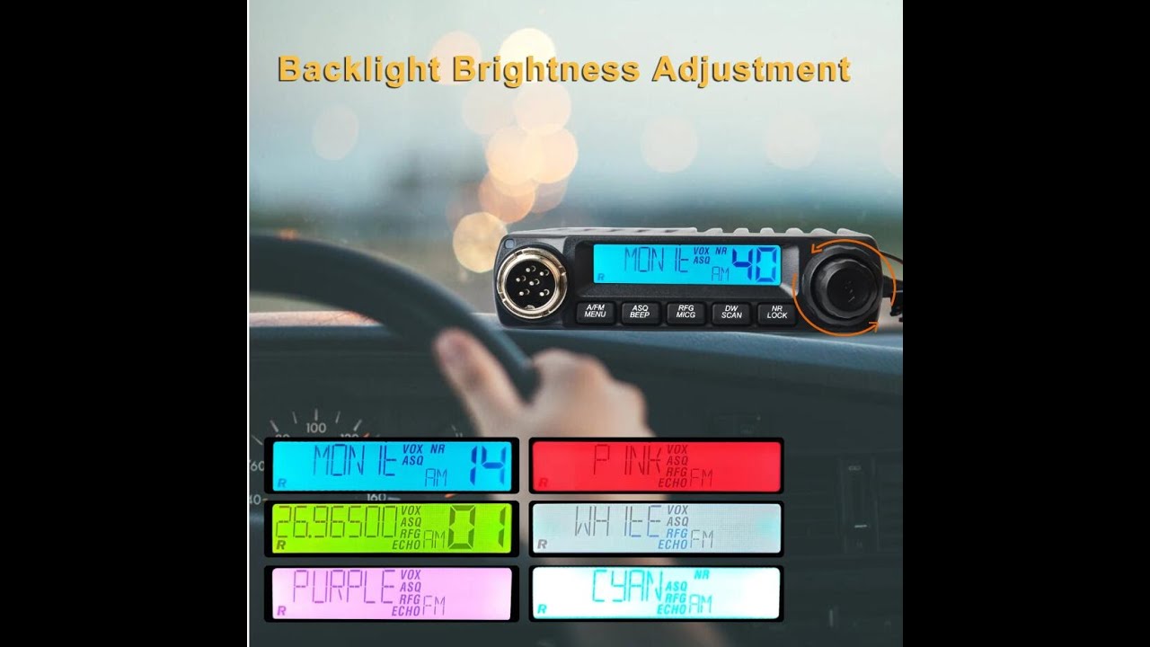 TYT CB Mini FM/AM Citizen Band 11 Meters Car Radio 26.96500-27.40500MHz 27MHz Mobile Transceiver