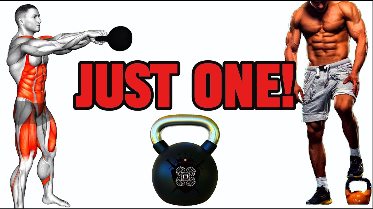 Full-Body Workout with One Kettlebell: 10 Most Effective Exercises!