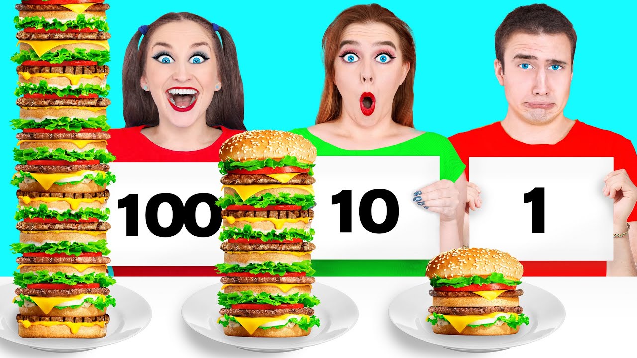 100 Слоев Еды Челлендж | Смешные Моменты от Multi DO Challenge