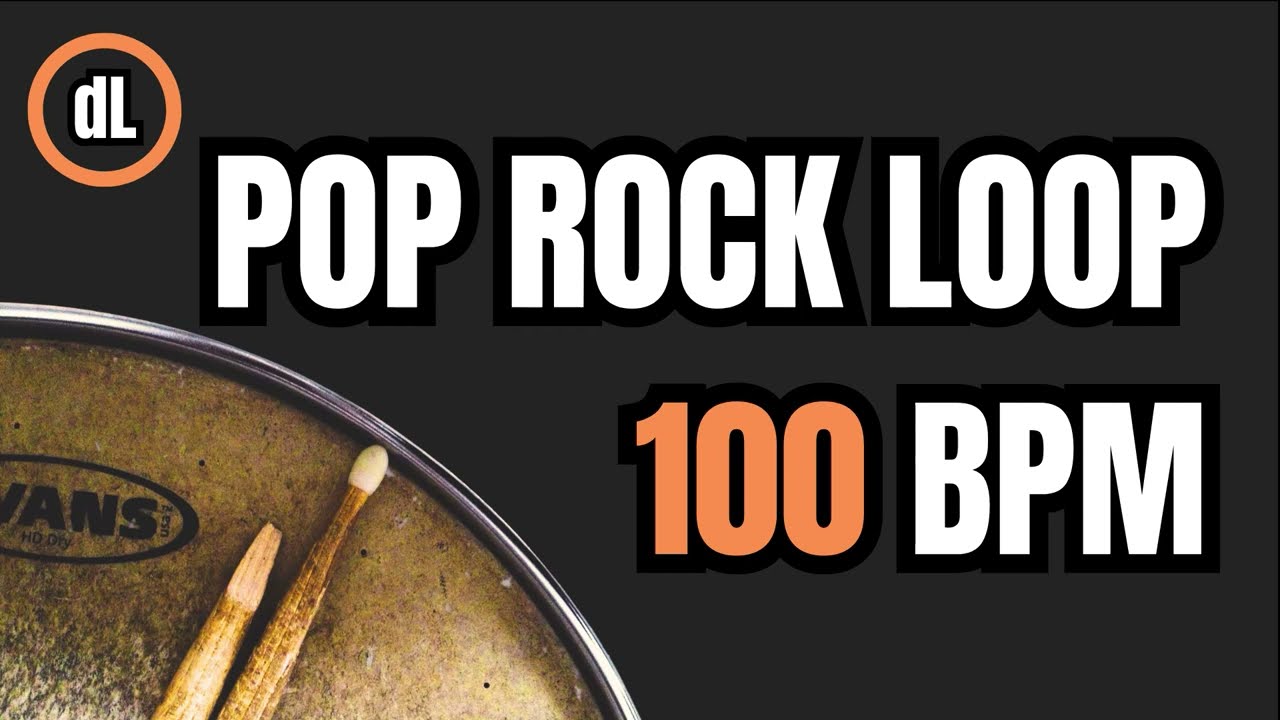 Pop Rock Drum Groove Loop 100 BPM