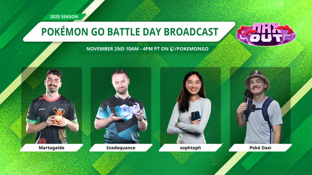 Pok&eacute;mon Go Battle League Day Special with Inadequance, martogalde, sophtoph, and Pok&eacute; Daxi