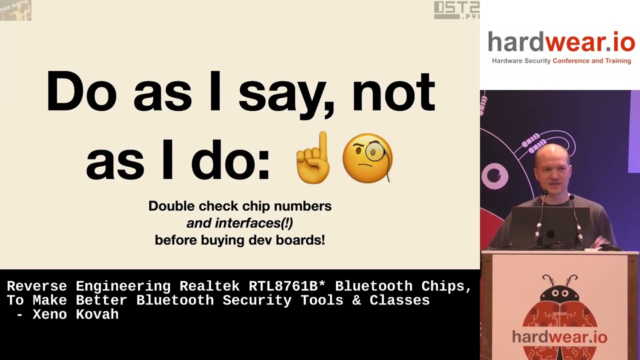 Hardwear.io NL 2025 | RE Realtek RTL8761B* Bluetooth chips, to make better Bluetooth security