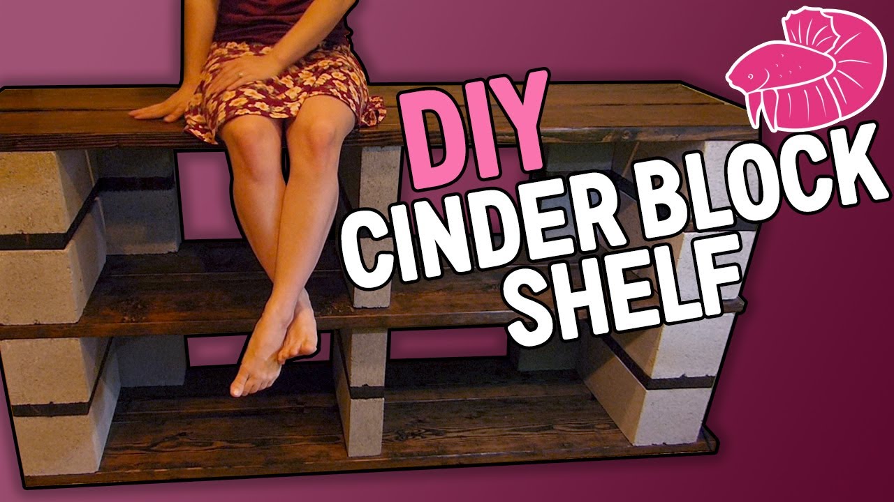 Cinder Block Aquarium Shelf Timelapse - Can I Make it Look Nice?
