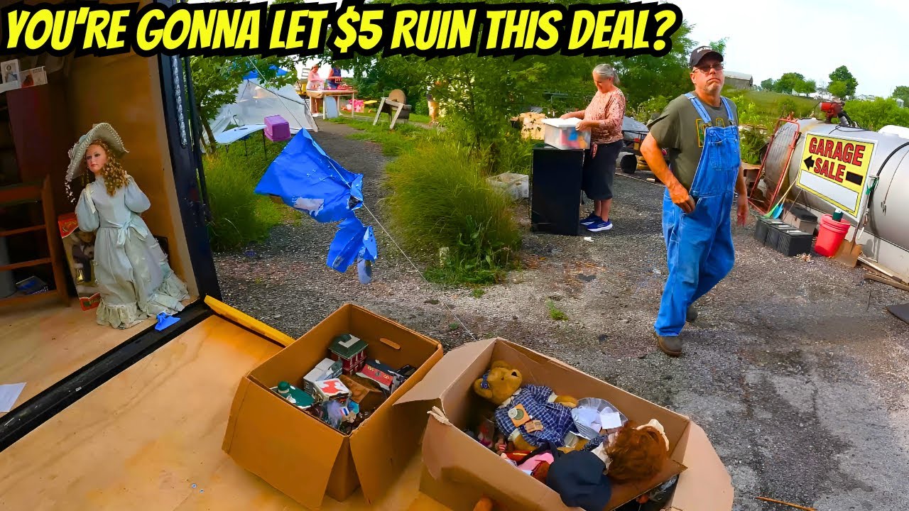 TREATED RUDELY AND A GARAGE SALE I JUST COULD NOT LEAVE