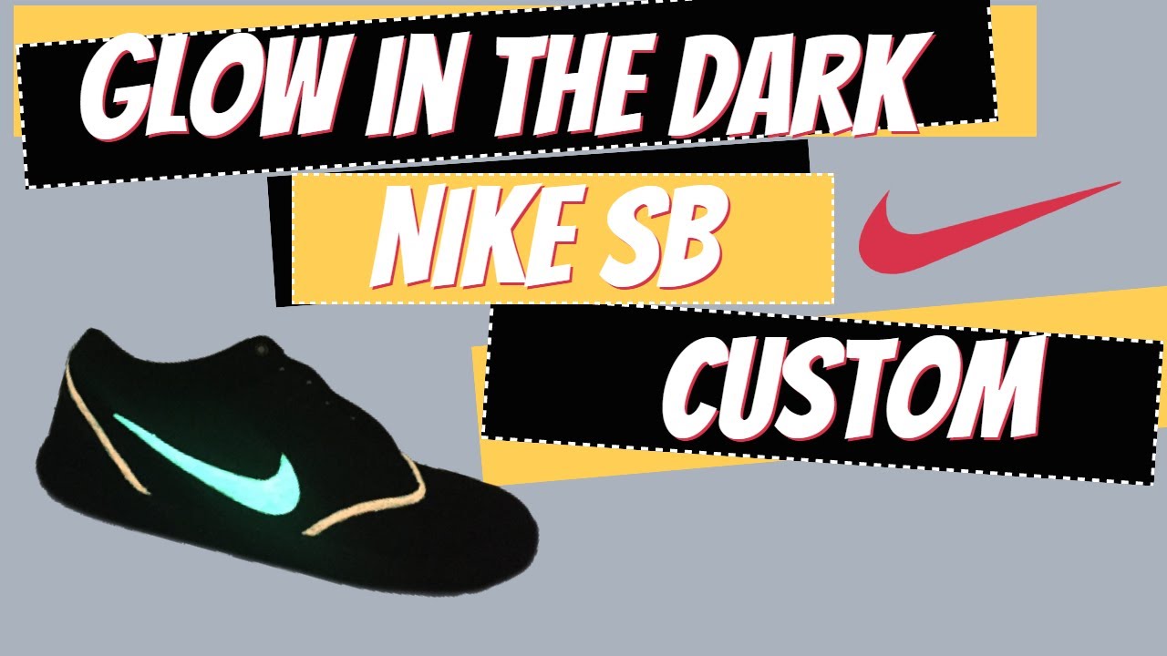 Nike SB Custom | Glow in the Dark | Paint Splatter