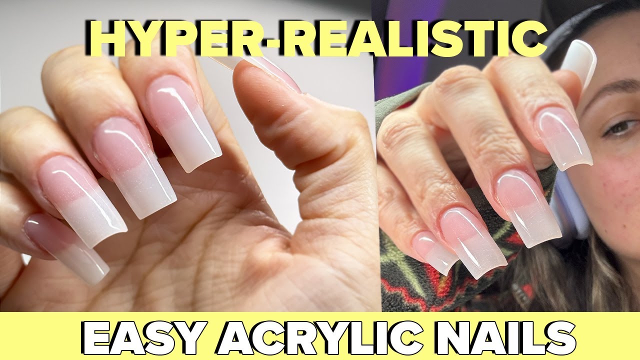 Acrylic Nails - Trying Nail Trends HYPER REALISTIC