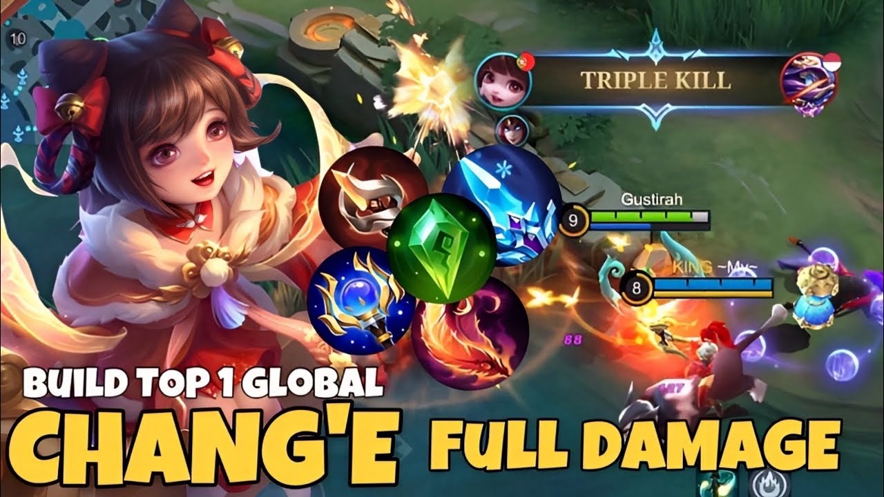 BRUTAL DAMAGE! NEW GLOBAL CHANG’E  FULL DAMAGE BUILD IS BROKEN 2023🔥