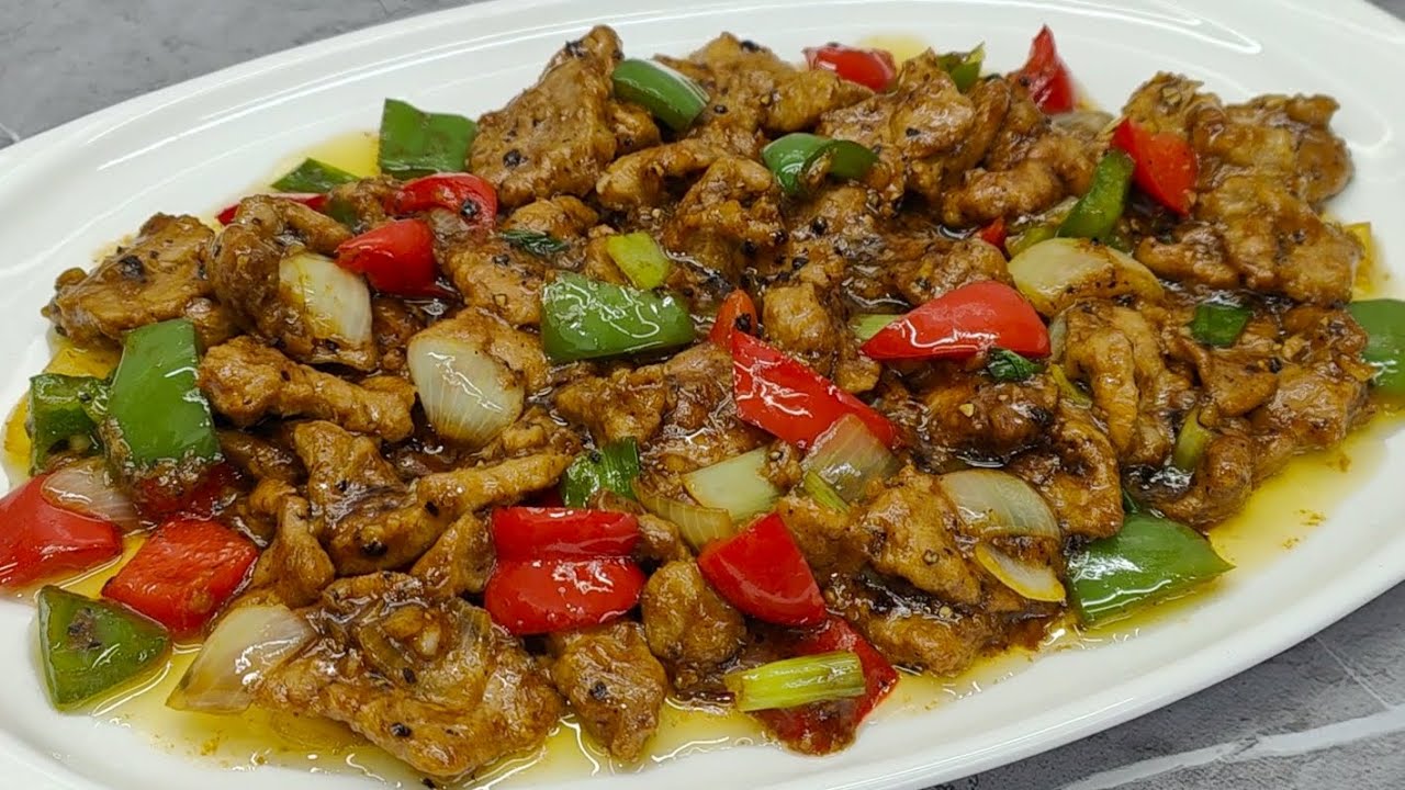 RESEP SAPI LADA HITAM ALA RESTO, TIPS SUPAYA DAGING JADI EMPUK , BEEF BLACK PEPPER
