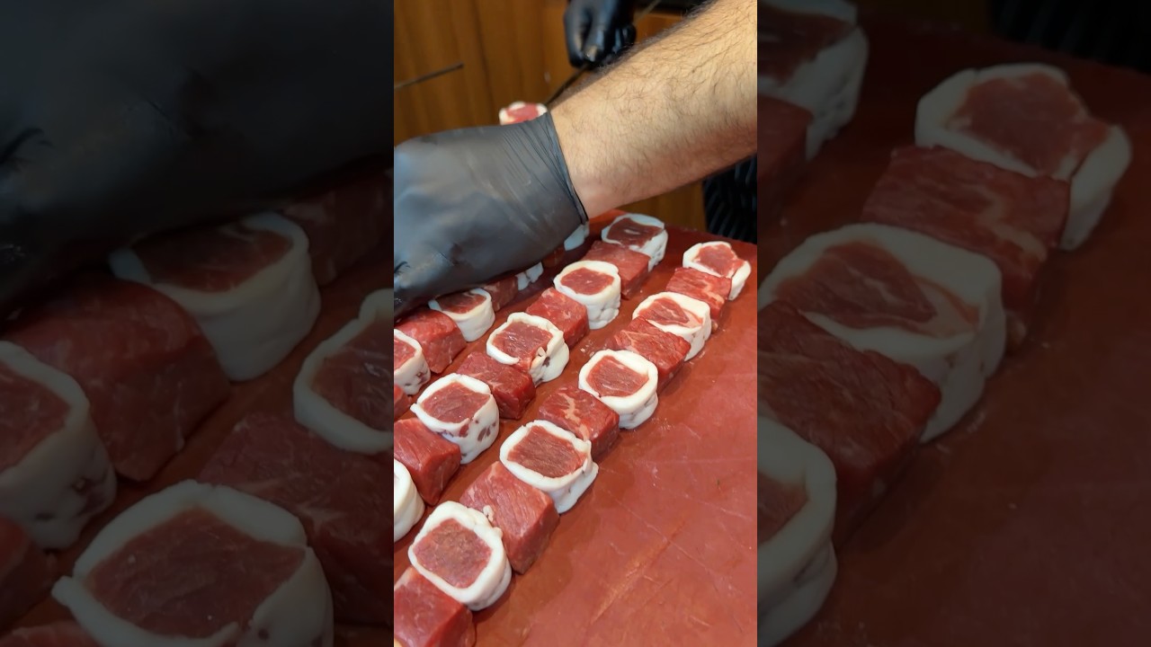 Kuzu g&ouml;mlek yağlı ve kuyruk yağlı dana şiş #kasap #kuzu #kebap #lezzet #lamb