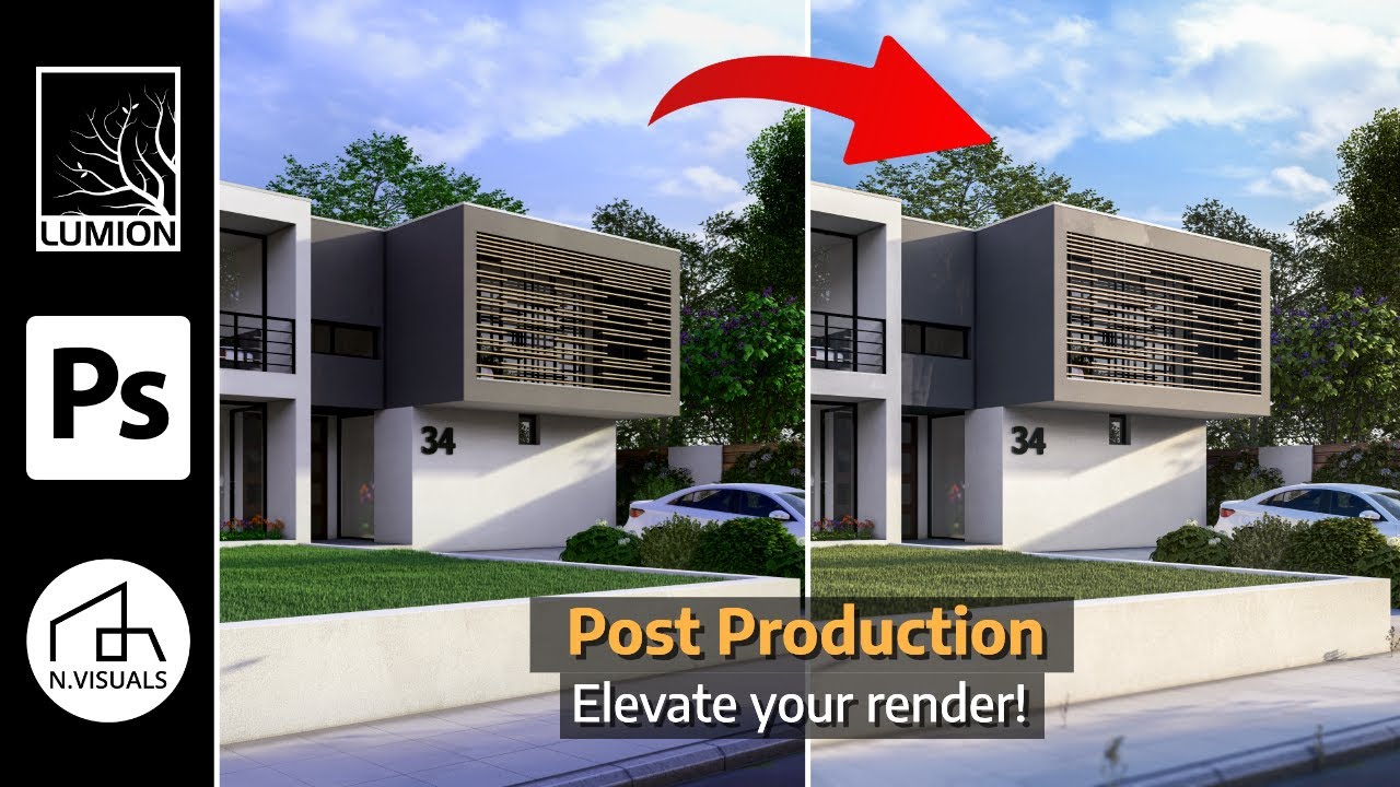 Elevate Your Render With Post Production in Photoshop 2024