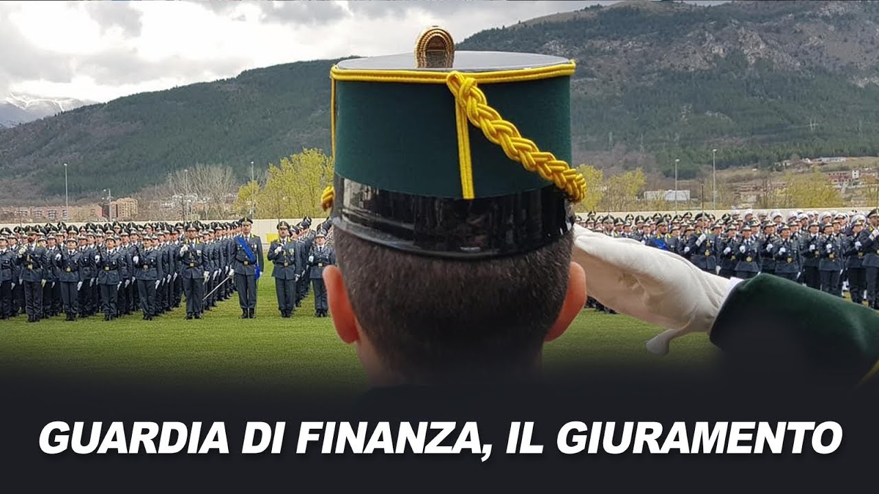 Guardia di Finanza, il giuramento dei 639 allievi marescialli