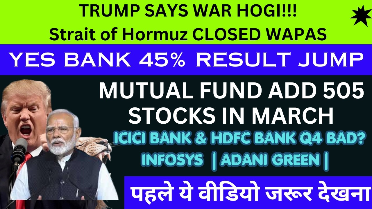 War Alert | Hormuz Closed? | YES Bank 45% Jump | ICICI & HDFC Bank Q4 | Market News
