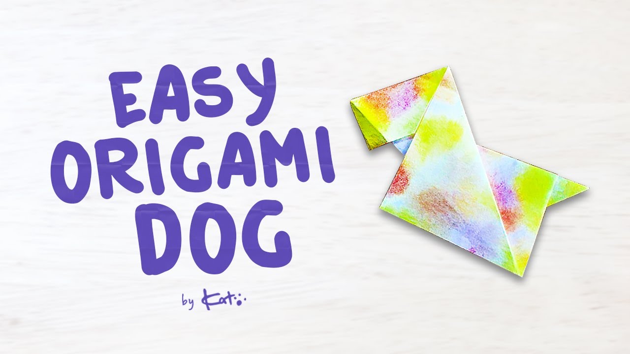 Easy Origami Dog: How To Fold an Origami Dog in 5 mins!