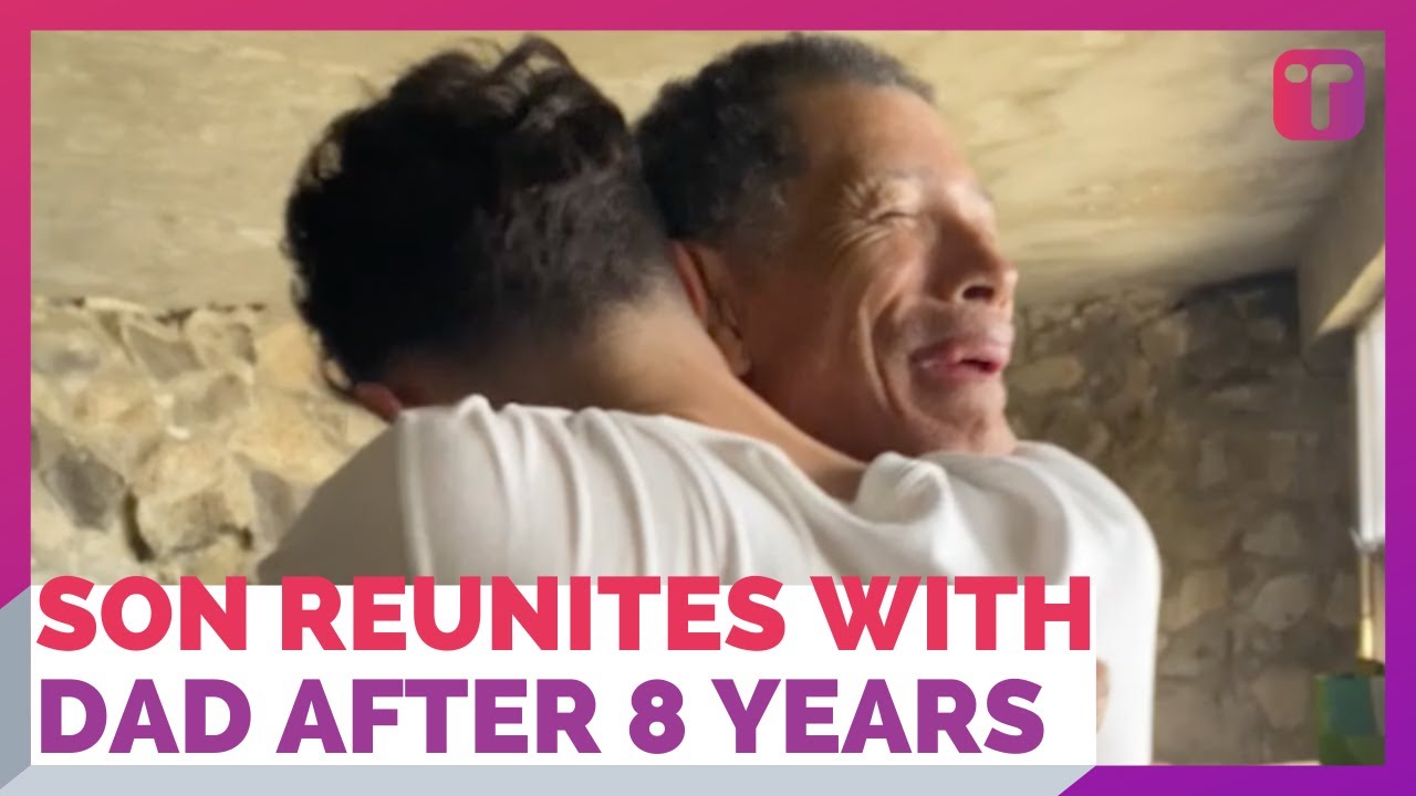 Son Surprises Dad Who Is Deaf After Eight Years Apart In Different Countries