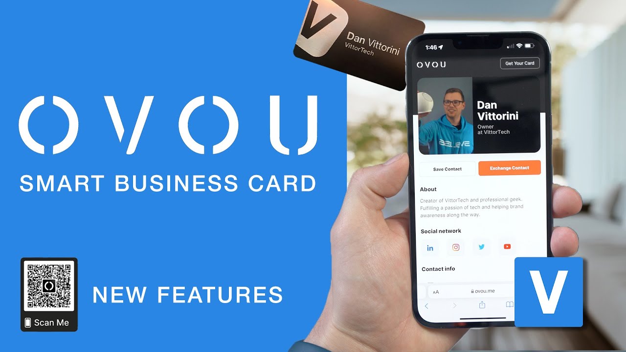 OVOU Smart Business Card: New Features - One Year Later