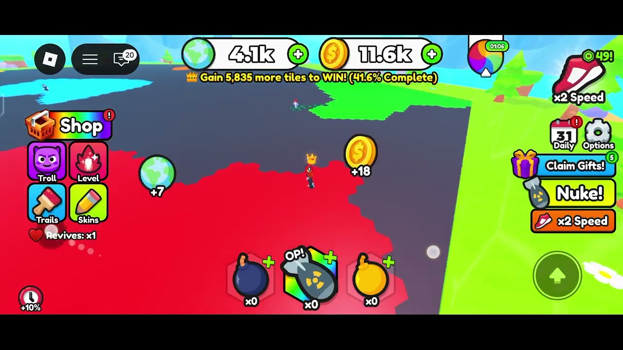 Me and my sister playing this game and someone killed us with super speed 😭 and I almost won😭