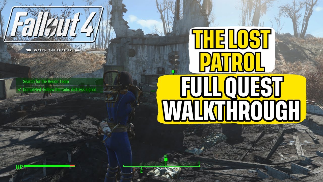 Полное прохождение квеста &laquo;Затерянный патруль&raquo; в Fallout 4.