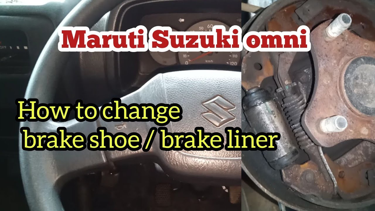 how to change brake shoe maruti suzuki omni || brake liner replacement