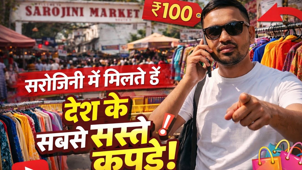 Aaj pahuch gaye sarojini market 😂