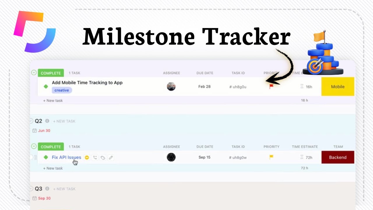 How to Use ClickUp for Milestone Tracker