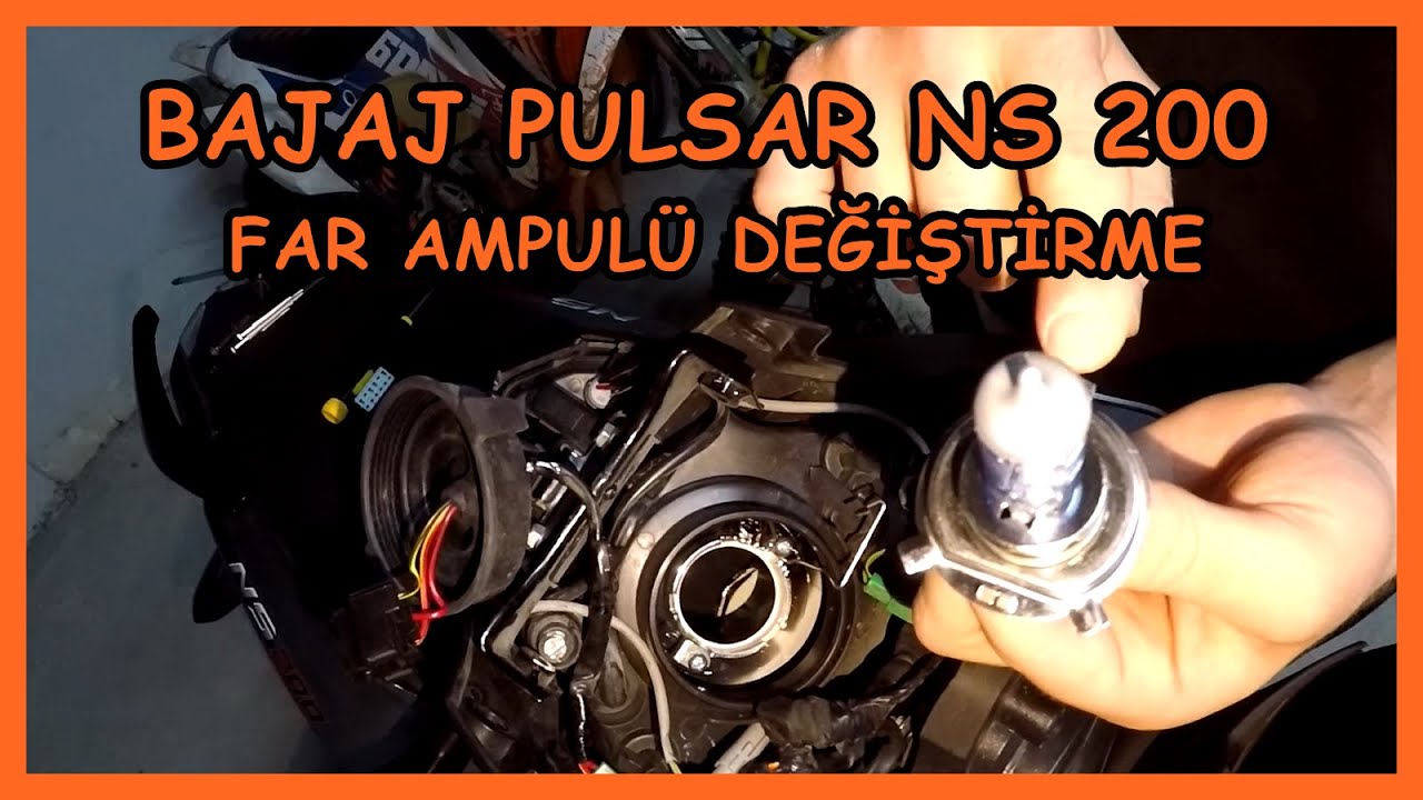 BAJAJ PULSAR NS 200 FAR VE PARK AMPULÜ DEĞİŞTİRME | DETAYLI ANLATIM