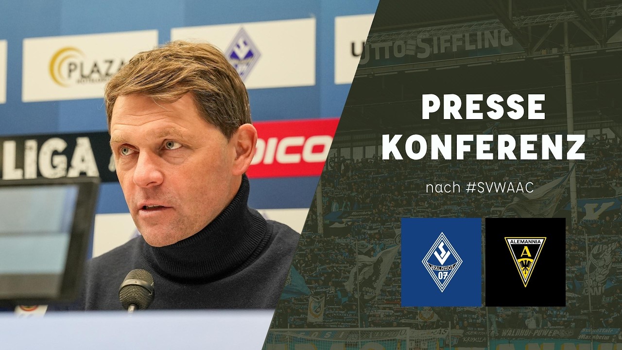 3. Liga | 26. Spieltag | SV Waldhof - Alemannia Aachen | Pressekonferenz nach dem Spiel